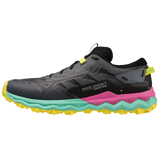 Mizuno Mizuno Wave Daichi 7 Dames zwart/roze/groen