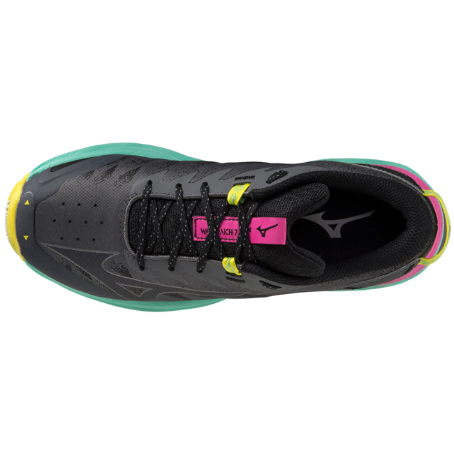 Mizuno Mizuno Wave Daichi 7 Dames zwart/roze/groen