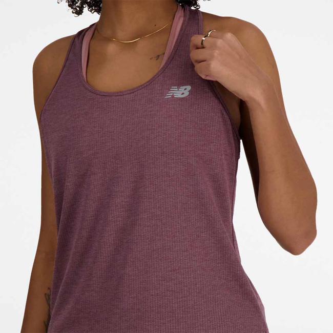 New Balance Hardloop Singlet Dames Paars