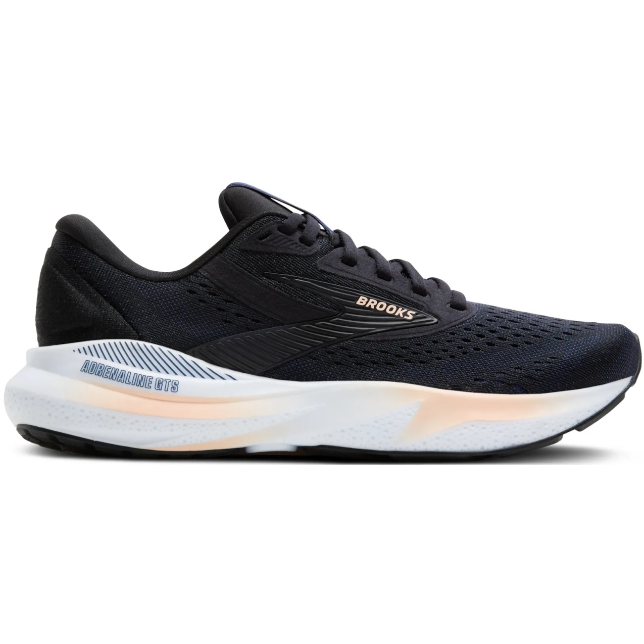 BROOKS Adrénaline GTS 22 Allume Cigare Coussin Course Baskets Noir