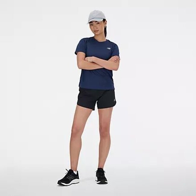 New Balance Shirt Athletics Dames Blauw