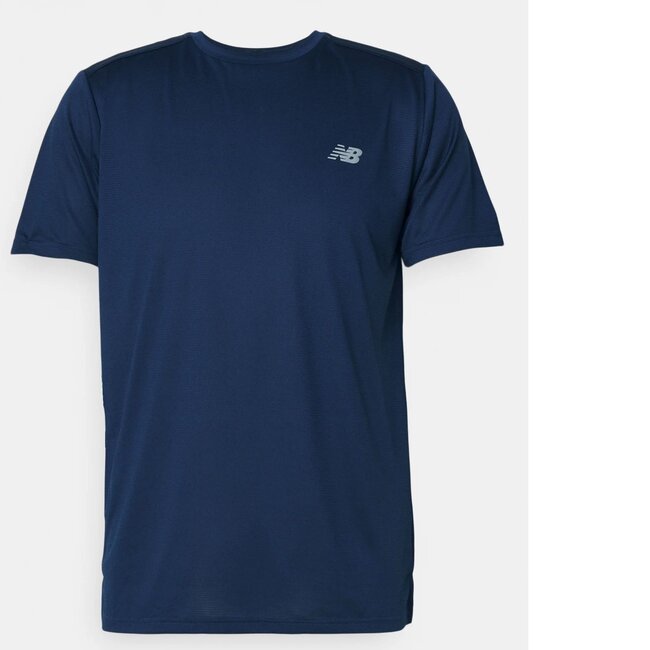 New Balance Shirt Athletic Heren Navy