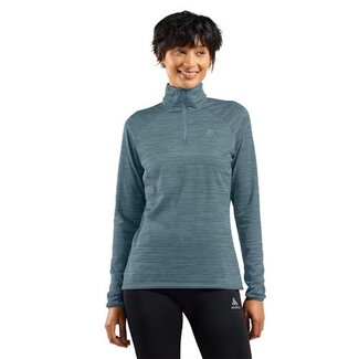 Odlo Odlo Mid layer 1/2 zip ESSENTIAL THERMAL Dames blauw
