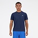 New Balance New Balance Shirt Athletics Heren Blauw