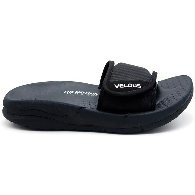 Velous Hoya Adjustable Slide Herstelslippers | Zwart