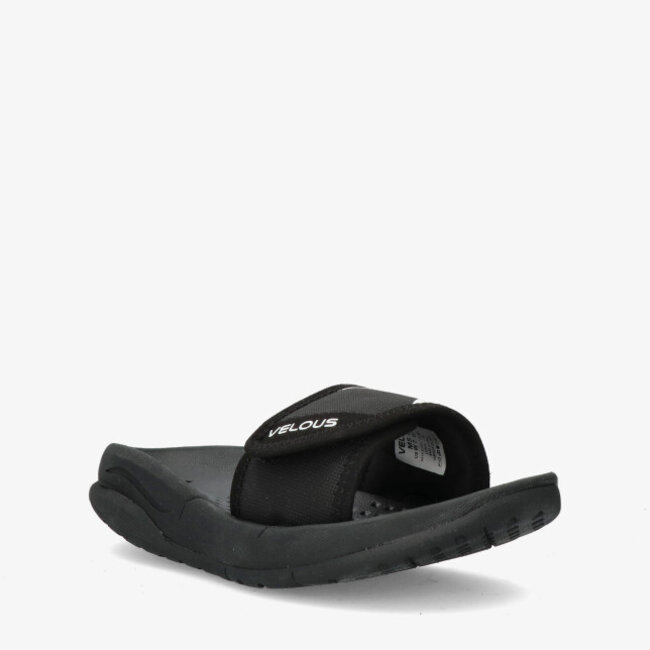Velous Hoya Adjustable Slide Herstelslippers | Zwart