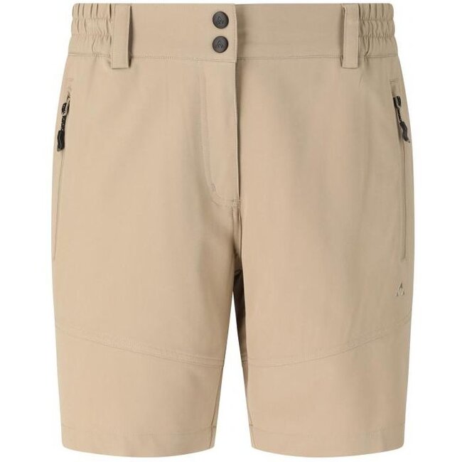 Korte Wandelbroek Dames Beige Stretch