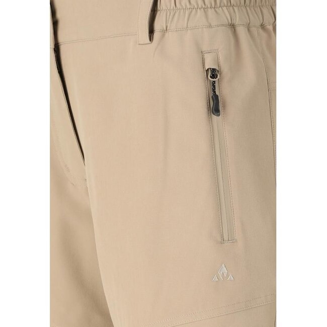 Korte Wandelbroek Dames Beige Stretch