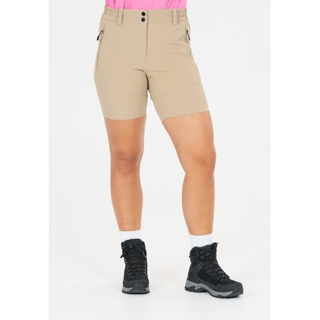 Korte Wandelbroek Dames Beige Stretch