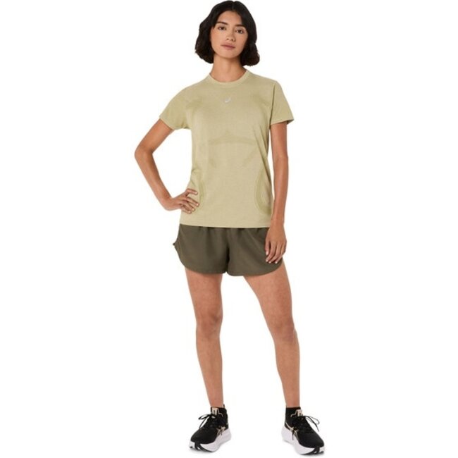 ASICS Road Seamless Shirt Dames - Groen