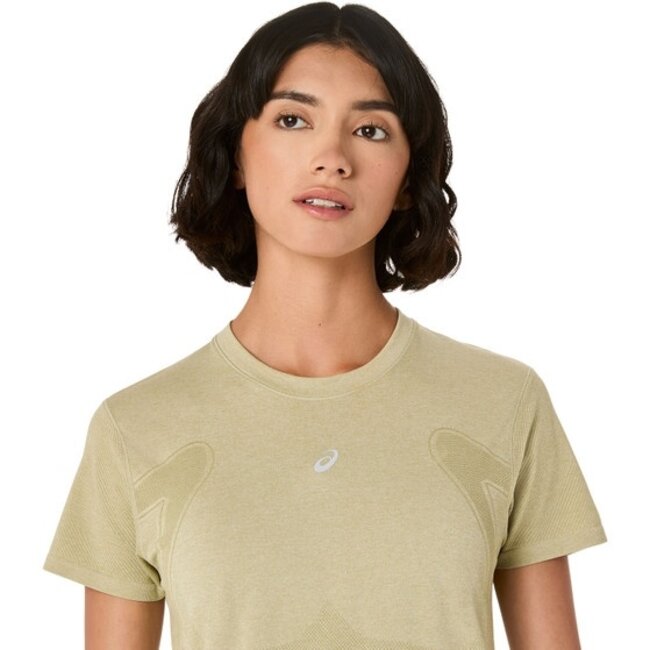ASICS Road Seamless Shirt Dames - Groen