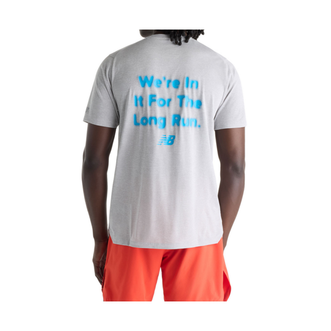 New Balance shirt Heren AthlGrey