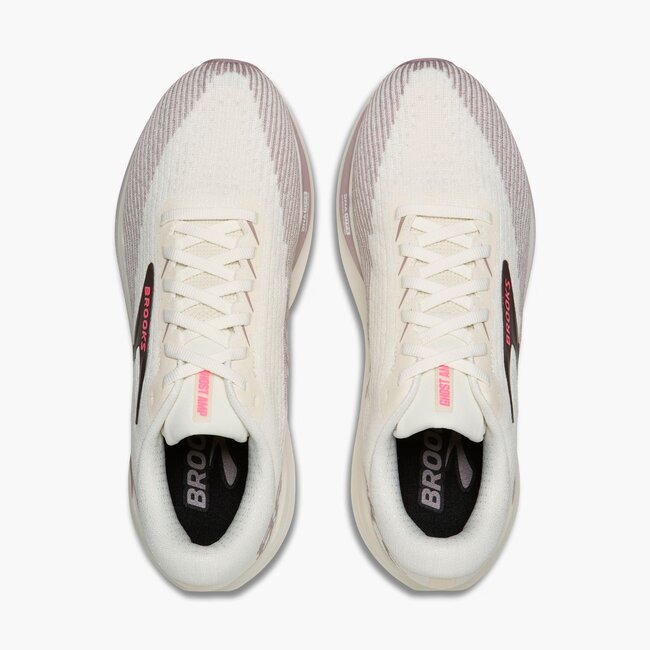 Brooks Ghost Amp Hardloopschoenen Dames - Wit