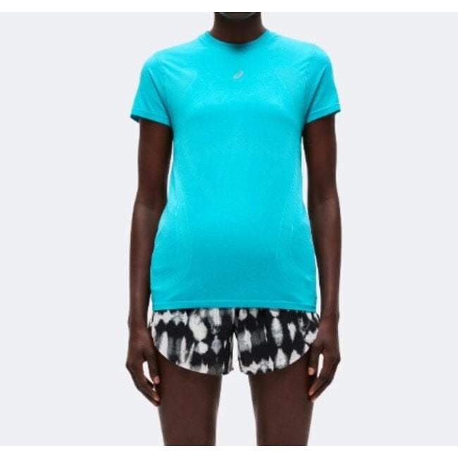 Asics Road Seamless Shirt Dames - Blauw