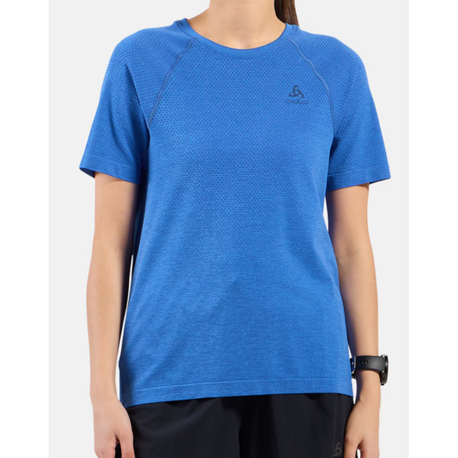 Odlo Essential Shirt Hardloopkleding Dames - Blauw