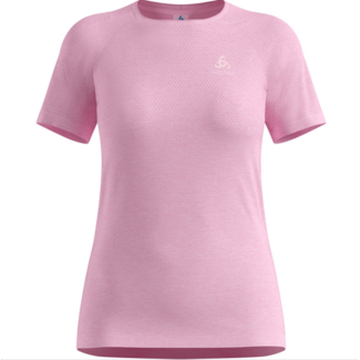 Odlo Odlo essential seamless t shirt crew neck Hardloopkleding Dames - Roze