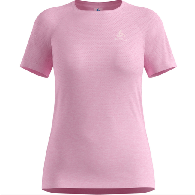 Odlo essential seamless t shirt crew neck Hardloopkleding Dames - Roze