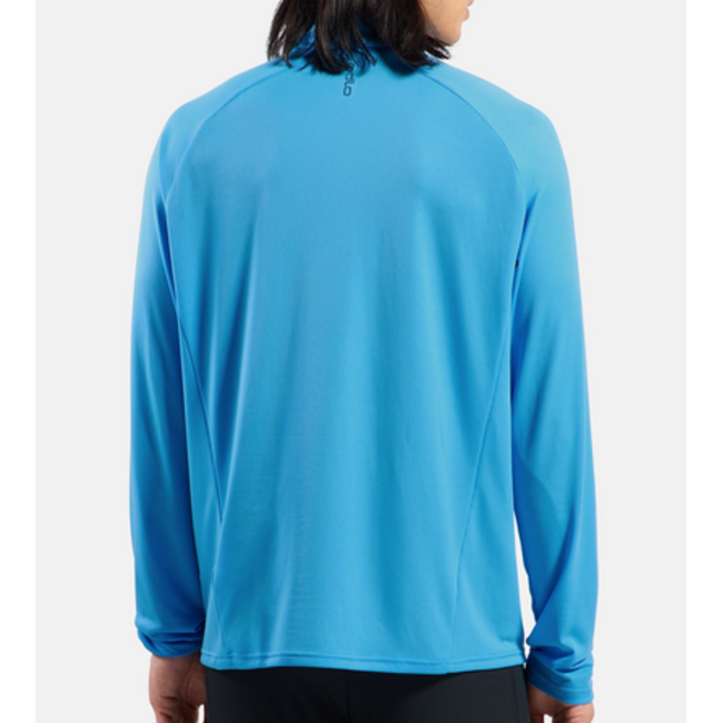 Odlo  Shirt Essential ceramiwarm mid layer 1/2 zip Hardloopkleding Heren - Blauw