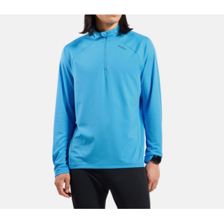 Odlo Odlo  Shirt Essential ceramiwarm mid layer 1/2 zip Hardloopkleding Heren - Blauw