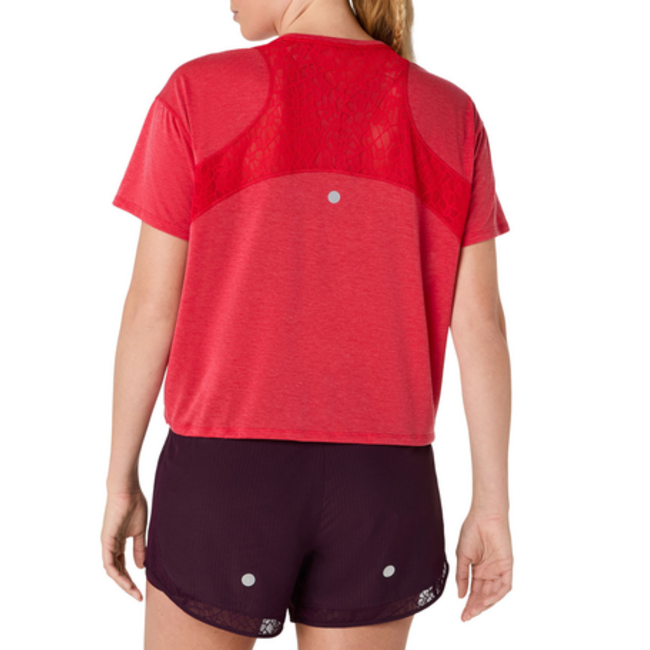 Asics Nagino run ss top Hardloopkleding dames - Rood