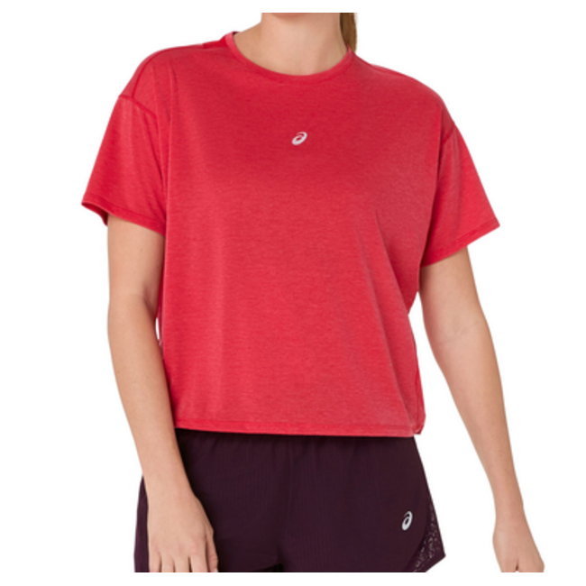 Asics Nagino run ss top Hardloopkleding dames - Rood