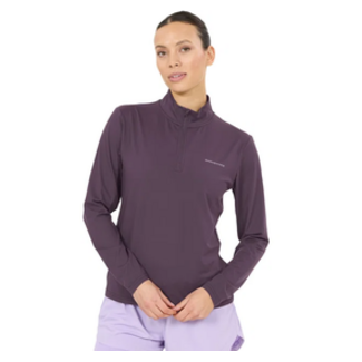 Endurance Endurance Shirt 1/2 zip Hardloopkleding dames - Paars