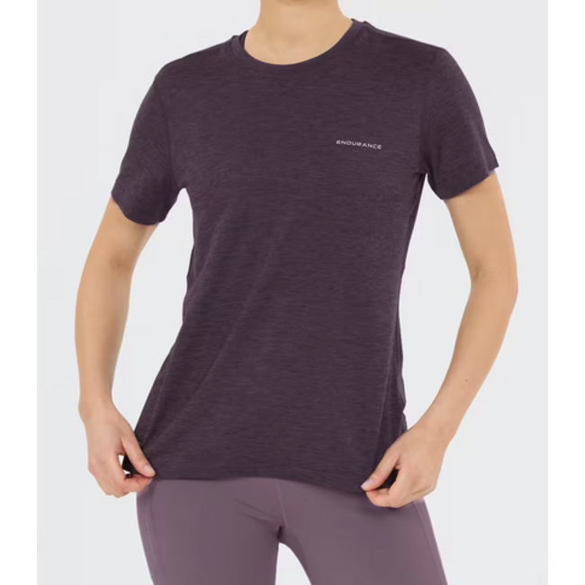 Endurance Shirt Alvaly Melange Hardkloopkleding Dames - Paasrs