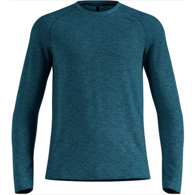 Odlo essential seamless t shirt crew neck heren - blauw