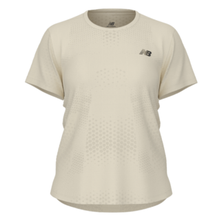 New Balance New Balance Shirt Dames - Aga Ecru