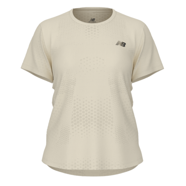 New Balance Shirt Dames - Aga Ecru