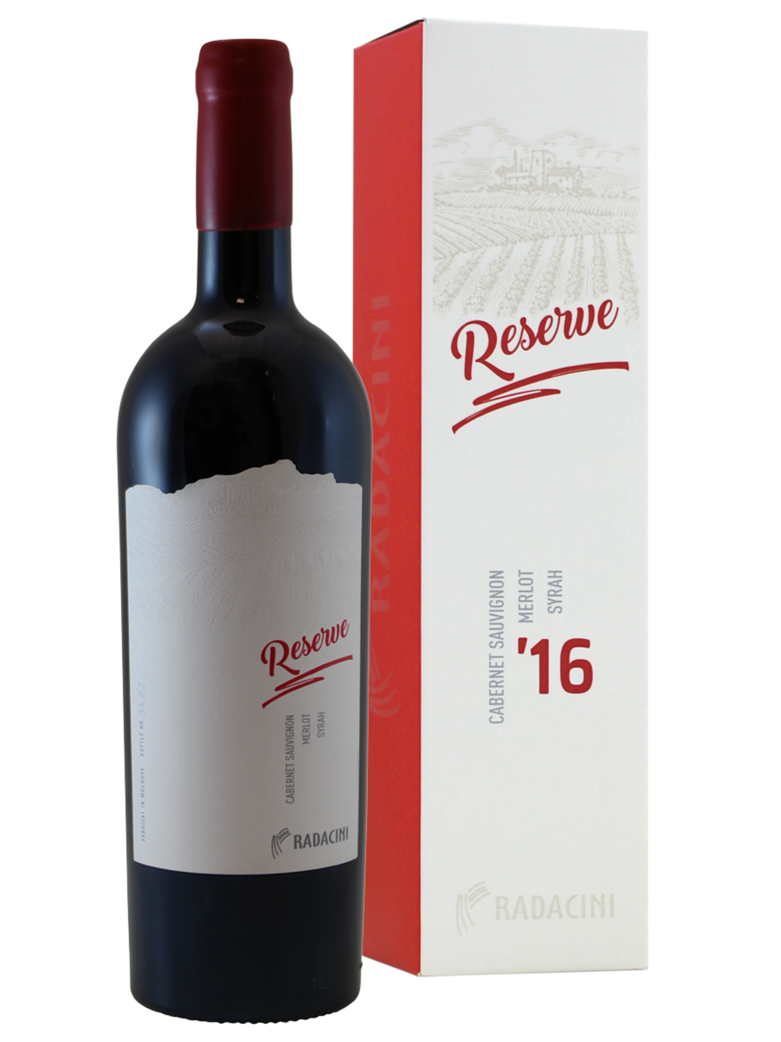 Radacini Radacini Reserve Cabernet/Merlot/Syrah in geschenkverpakking