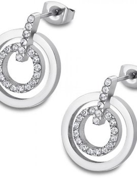 Lotus Style Boucles d’Oreilles  Lotus Acier
