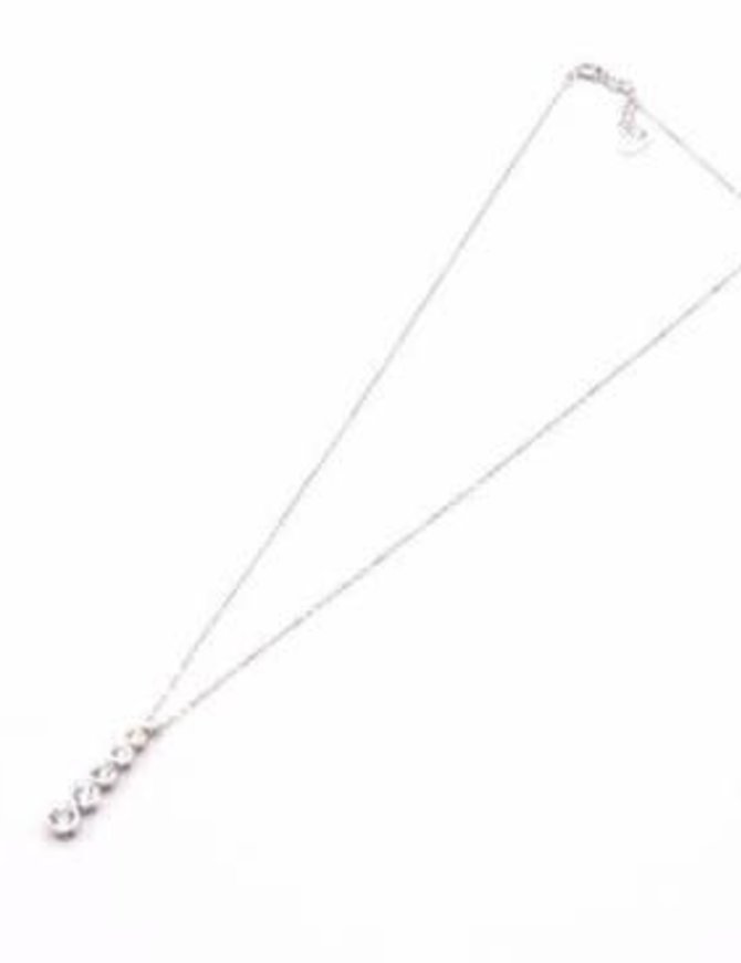 Lotus Silver Collier et pendentif Lotus Argent avec Swarovski