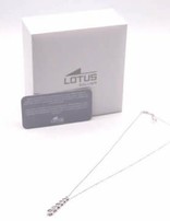 Lotus Silver Collier et pendentif Lotus Argent avec Swarovski