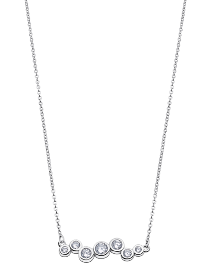 Lotus Silver Collier en argent avec pierres de Swaroski