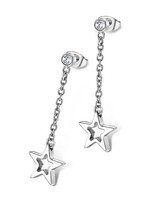 Lotus Style Boucles d'oreilles en Acier inoxydable au motif étoiles