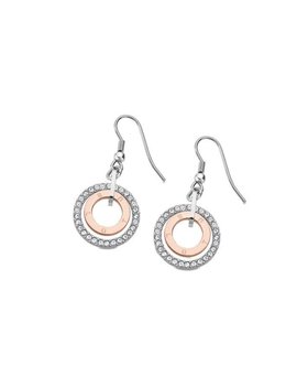 Lotus Style Boucles d'oreilles Lotus Acier