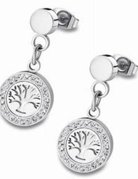 Lotus Style Boucles d'oreilles Lotus Acier
