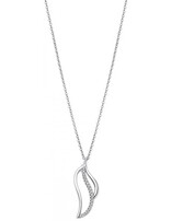 Lotus Silver Collier en argent et son pendentif serti de pierres de zirconium