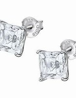 Lotus Silver Boucles d'oreilles en argent avec  cristal de Swarovski