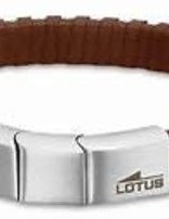 Lotus Style Bracelet pour Homme en cuir  marron