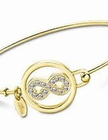 Lotus Style Bracelet en Acier Rosé serti d'oxydes de Zirconium