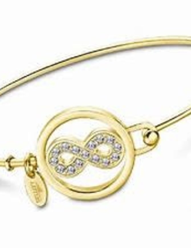 Lotus Style Bracelet en Acier Rosé serti d'oxydes de Zirconium