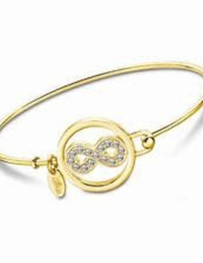 Lotus Style Bracelet en Acier Rosé serti d'oxydes de Zirconium