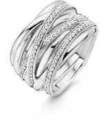 Ti Sento Bague en argent rhodié taille 56