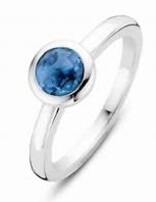 Ti Sento Bague en argent rhodié taille 54