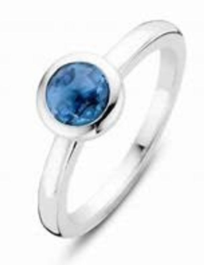 Ti Sento Bague en argent rhodié taille 54