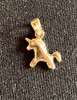 Beheyt Pendentif Cheval or jaune 0.3