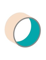 Les Georgette Vinyl pour bague Nude/Aqua