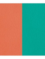 Les Georgette Vinyl pour Bague Terracotta/bleu Lagon